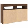 vidaXL Buffet Ch&ecirc;ne brun 116 x 30 x 75 cm Bois d'ing&eacute;nierie