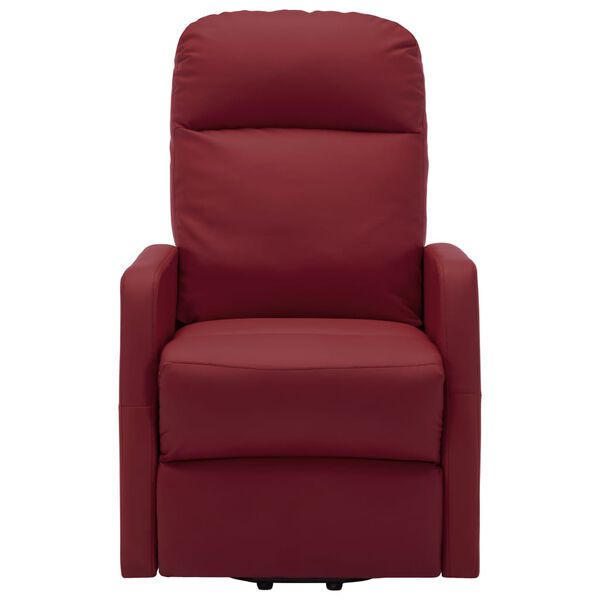 vidaXL Fauteuil Rouge bordeaux Similicuir