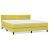 vidaXL Sommier &agrave; lattes de lit avec matelas Vert 180x200 cm Tissu