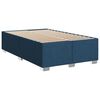 vidaXL Sommier &agrave; lattes de lit avec matelas Bleu 120x200 cm Tissu