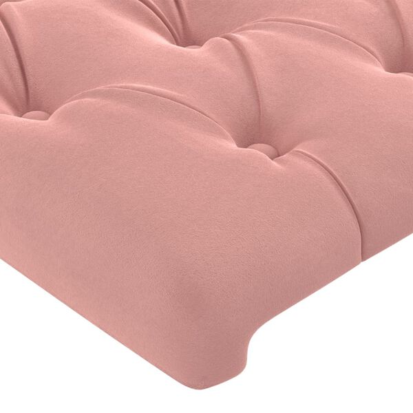 vidaXL T&ecirc;te de lit Rose 100x7x118/128 cm Velours