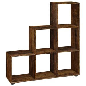vidaXL Biblioth&egrave;que escalier Ch&ecirc;ne fum&eacute; 107 cm Bois d'ing&eacute;nierie