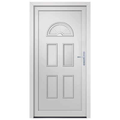 vidaXL Porte d'entrée blanc 88x190 cm PVC