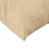 vidaXL Coussins de palette lot de 3 beige m&eacute;lang&eacute; tissu