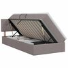 vidaXL Lit avec rangement et matelas Taupe 90 x 200 cm Velours