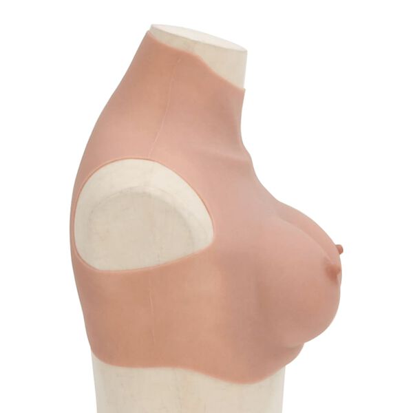 vidaXL Plastron en silicone naturel coupe D