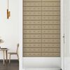 vidaXL T&ecirc;te de lit murale 12 pcs Cappuccino 60 x 15 cm Simili cuir