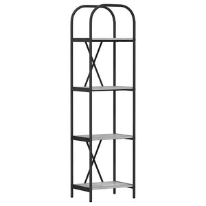 vidaXL &Eacute;tag&egrave;re 4 niveaux 40 x 30 x 146 cm Bois d'ing&eacute;nierie