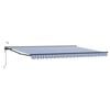 vidaXL Auvent r&eacute;tractable &eacute;lectrique Bleu, Blanc, Anthracite 4,5 &times; 3 m
