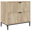 vidaXL Table de chevet Ch&ecirc;ne sonoma 63,5 x 36 x 61 cm