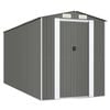 vidaXL Abri de jardin Gris clair 192x440x223 cm M&eacute;tal galvanis&eacute;
