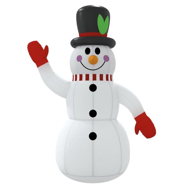 vidaXL Bonhomme de neige gonflable avec LED 300 cm