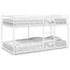 VidaXL Lit superpos&eacute; sans matelas blanc 80x200 cm acier