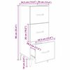 vidaXL Buffet Ch&ecirc;ne artisanal 34,5 x 34 x 90 cm Bois d'ing&eacute;nierie