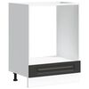 vidaXL Armoire &agrave; four Kalmar noir bois d'ing&eacute;nierie