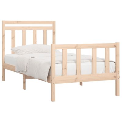 vidaXL Cadre de lit sans matelas bois de pin massif 90x200 cm