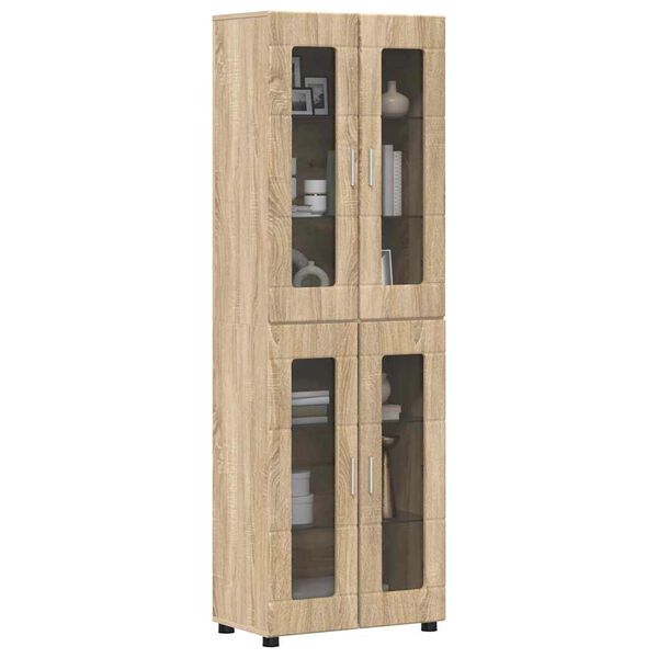 vidaXL Haut Armoire Ch&ecirc;ne Sonoma 60 x 35 x 182 cm Bois d'ing&eacute;nierie