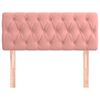 vidaXL T&ecirc;te de lit Rose 100x7x78/88 cm Velours