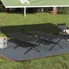 vidaXL Lit de camping pliant 2 pcs Noir 210 x 80 x 46 cm Tissu Oxford