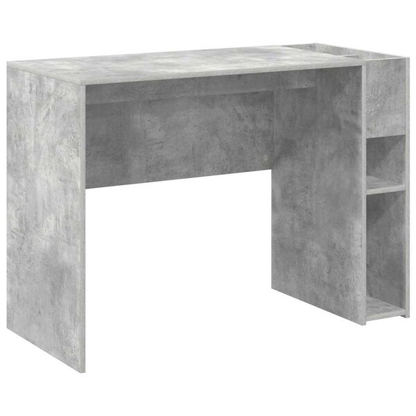 vidaXL Bureau Gris b&eacute;ton 109 x 50 x 78 cm Bois d'ing&eacute;nierie