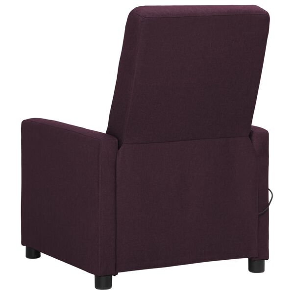 vidaXL Fauteuil de massage Violet Tissu