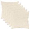 vidaXL Housse de coussin 6 pc HEERLEN Blanc 80 x 80 cm