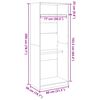 vidaXL Garde-robe vieux bois 80x50x200 cm bois d'ing&eacute;nierie