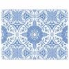 vidaXL Tapis d'ext&eacute;rieur Floral ARAKIL Bleu b&eacute;b&eacute; et blanc 400 &times; 300 cm