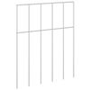 vidaXL Panneau de cl&ocirc;ture de jardin 12 pcs Acier galvanis&eacute; Argent&eacute;