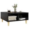 vidaXL Table basse noir 60x60x30 cm bois d'ingénierie