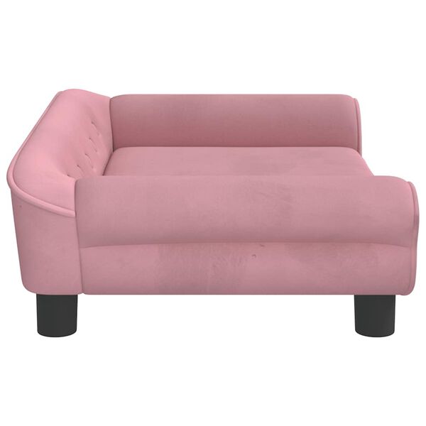 vidaXL Canapé pour enfants rose 70x45x26 cm velours