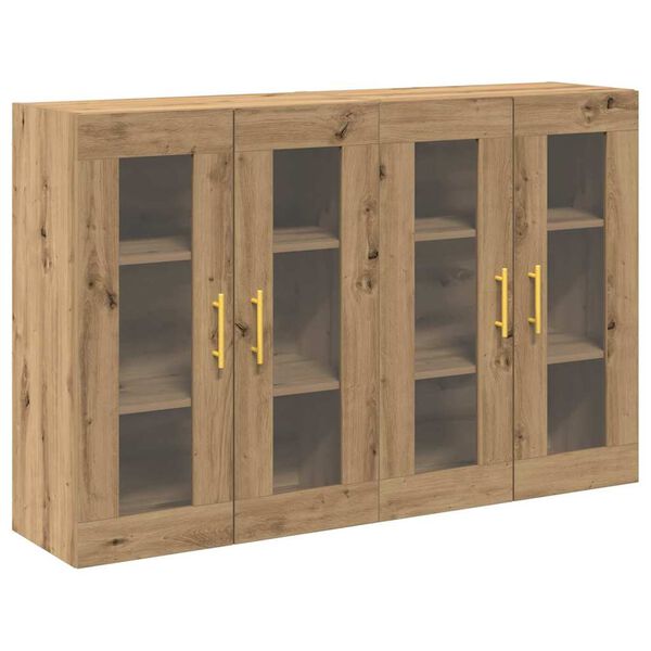 vidaXL Cabinets muraux 2 pcs Chêne artisanal 69,5 x 34 x 90 cm
