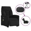 vidaXL Fauteuil inclinable de massage électrique noir tissu microfibre