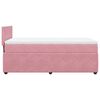 vidaXL Sommier &agrave; lattes de lit avec matelas Rose 90x190 cm Velours