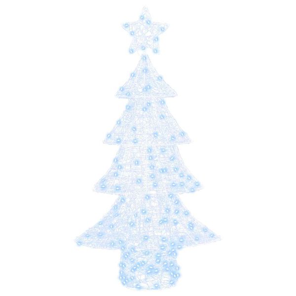 vidaXL Sapin de No&euml;l avec 160 LED Blanc froid 151 cm Acrylique