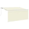 vidaXL Auvent r&eacute;tractable Cr&egrave;me 300 x 200 cm Polyester et Aluminium