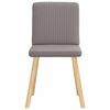 vidaXL Chaises &agrave; manger lot de 6 taupe tissu