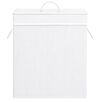 vidaXL Panier &agrave; linge avec une seule section bambou blanc 83 L