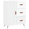 vidaXL Buffet Blanc brillant 69,5x34x90 cm Bois d'ing&eacute;nierie