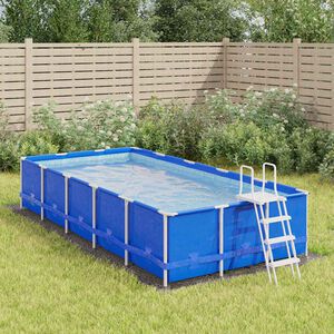 vidaXL B&acirc;che de piscine gris clair 500x250 cm g&eacute;otextile polyester