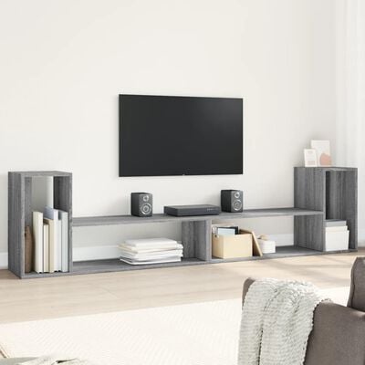 vidaXL Meubles TV 2 pcs sonoma gris 100x30x50 cm bois d'ingénierie