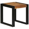 vidaXL Table Gigogne 3 pcs Bois d'acacia massif et m&eacute;tal