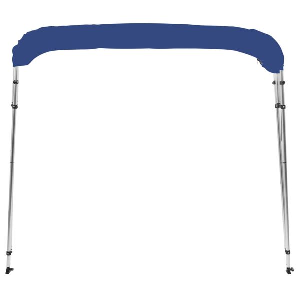 vidaXL Auvent bimini &agrave; 4 arceaux Bleu 243x210x137 cm