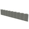 vidaXL Mur de gabion Acier galvanis&eacute; 630x30x100 cm