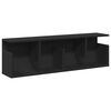 vidaXL Armoire murale 100x20x30 cm noir bois d'ing&eacute;nierie