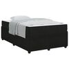 vidaXL Cadre de lit avec matelas Noir 120 x 190 cm tissu