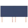 vidaXL T&ecirc;te de lit Bleu 200x5x118/128 cm Tissu