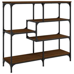 vidaXL Table console ch&ecirc;ne marron 103x32x95 cm bois d'ing&eacute;nierie