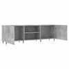 vidaXL Meuble TV gris béton 150x30x50 cm bois d'ingénierie