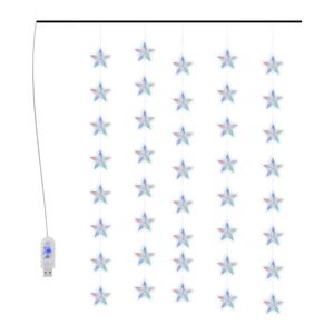 vidaXL Guirlande lumineuse &agrave; &eacute;toiles LED 200 LED Color&eacute; 8 fonctions